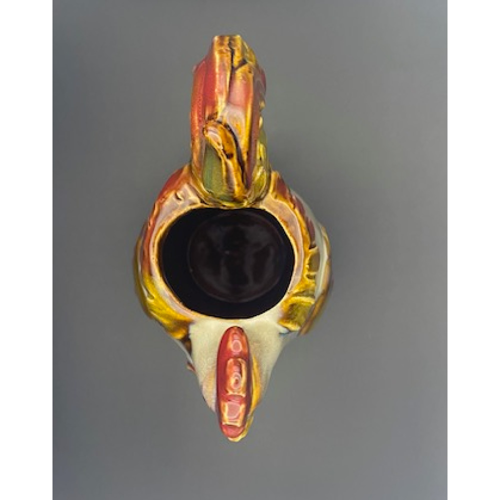Glazed Rooster Pitcher Art Pottery Home Decor- Pre-owned - Picture 4 of 7